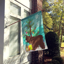 Load image into Gallery viewer, Poitou Poiteuin Donkey Christmas Flag Canvas House Size BB9219CHF