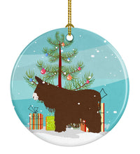 Load image into Gallery viewer, Poitou Poiteuin Donkey Christmas Ornament - Round Ceramic Ornament – Artist-Designed Keepsake Decoration BB9219CO1