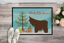 Load image into Gallery viewer, Poitou Poiteuin Donkey Christmas Doormat - 24x36 Decorative Floor Mat – Indoor/Outdoor Rug with Artistic Flair BB9219JMAT