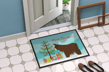 Load image into Gallery viewer, Poitou Poiteuin Donkey Christmas Doormat - 24x36 Decorative Floor Mat – Indoor/Outdoor Rug with Artistic Flair BB9219JMAT