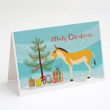 Load image into Gallery viewer, Turkmenian Kulan Donkey Christmas Greeting Cards -  Blank Note Cards – 8-Pack of Artist-Designed Cards with Envelopes