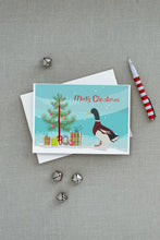 Load image into Gallery viewer, Rouen Duck Christmas Greeting Cards -  Blank Note Cards – 8-Pack of Artist-Designed Cards with Envelopes