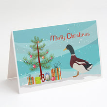 Load image into Gallery viewer, Rouen Duck Christmas Greeting Cards -  Blank Note Cards – 8-Pack of Artist-Designed Cards with Envelopes