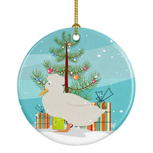 Load image into Gallery viewer, Crested Duck Christmas Ornament - Round Ceramic Ornament – Artist-Designed Keepsake Decoration BB9224CO1