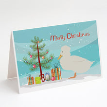 Load image into Gallery viewer, Crested Duck Christmas Greeting Cards -  Blank Note Cards – 8-Pack of Artist-Designed Cards with Envelopes