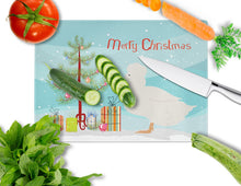 Load image into Gallery viewer, Crested Duck Christmas Glass Cutting Boards – Durable, Decorative Kitchen Art Large BB9224LCB