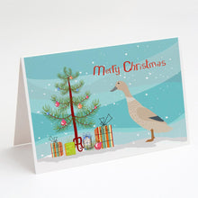 Load image into Gallery viewer, West Harlequin Duck Christmas Greeting Cards -  Blank Note Cards – 8-Pack of Artist-Designed Cards with Envelopes