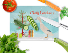 Load image into Gallery viewer, West Harlequin Duck Christmas Glass Cutting Boards – Durable, Decorative Kitchen Art Large BB9225LCB