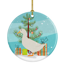 Load image into Gallery viewer, American Pekin Duck Christmas Ornament - Round Ceramic Ornament – Artist-Designed Keepsake Decoration BB9227CO1