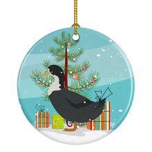 Load image into Gallery viewer, Blue Swedish Duck Christmas Ornament - Round Ceramic Ornament – Artist-Designed Keepsake Decoration BB9229CO1