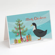 Load image into Gallery viewer, Blue Swedish Duck Christmas Greeting Cards -  Blank Note Cards – 8-Pack of Artist-Designed Cards with Envelopes