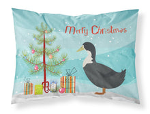 Load image into Gallery viewer, Blue Swedish Duck Christmas Fabric Standard Pillowcase – Artistic Decorative Front, White Back BB9229PILLOWCASE