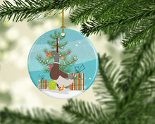 Load image into Gallery viewer, Saxony Sachsenente Duck Christmas Ornament - Round Ceramic Ornament – Artist-Designed Keepsake Decoration BB9230CO1