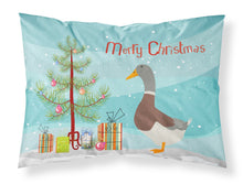 Load image into Gallery viewer, Saxony Sachsenente Duck Christmas Fabric Standard Pillowcase – Artistic Decorative Front, White Back BB9230PILLOWCASE