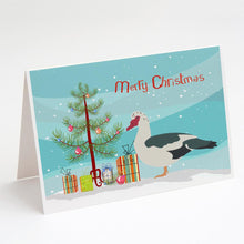 Load image into Gallery viewer, Muscovy Duck Christmas Greeting Cards -  Blank Note Cards – 8-Pack of Artist-Designed Cards with Envelopes