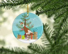 Load image into Gallery viewer, Indian Runner Duck Christmas Ornament - Round Ceramic Ornament – Artist-Designed Keepsake Decoration BB9232CO1