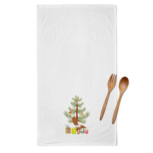 Load image into Gallery viewer, Indian Runner Duck Christmas Kitchen Towels – Set of 2 - Decorative &amp; Absorbent Cotton | BB9232WTKT