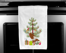 Load image into Gallery viewer, Indian Runner Duck Christmas Kitchen Towels – Set of 2 - Decorative &amp; Absorbent Cotton | BB9232WTKT