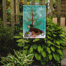 Load image into Gallery viewer, Silver Bantam Duck Christmas Garden Flag - Outdoor Decorative Yard Flag BB9234GF