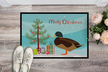 Load image into Gallery viewer, Silver Bantam Duck Christmas Doormat - 18x27 Decorative Floor Mat – Indoor/Outdoor Rug with Artistic Flair BB9234MAT