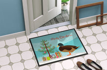 Load image into Gallery viewer, Silver Bantam Duck Christmas Doormat - 18x27 Decorative Floor Mat – Indoor/Outdoor Rug with Artistic Flair BB9234MAT