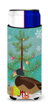 Load image into Gallery viewer, Silver Bantam Duck Christmas   Hugger for slim cans BB9234MUK