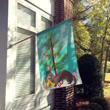 Load image into Gallery viewer, Russian or European Mink Christmas Flag Canvas House Size BB9235CHF