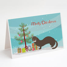 Load image into Gallery viewer, Russian or European Mink Christmas Greeting Cards -  Blank Note Cards – 8-Pack of Artist-Designed Cards with Envelopes