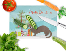 Load image into Gallery viewer, Russian or European Mink Christmas Glass Cutting Boards – Durable, Decorative Kitchen Art Large BB9235LCB