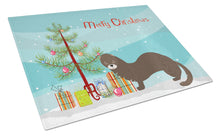 Load image into Gallery viewer, Russian or European Mink Christmas Glass Cutting Boards – Durable, Decorative Kitchen Art Large BB9235LCB