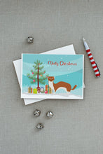 Load image into Gallery viewer, Weasel Christmas Greeting Cards -  Blank Note Cards – 8-Pack of Artist-Designed Cards with Envelopes