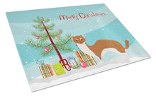 Load image into Gallery viewer, Weasel Christmas Glass Cutting Boards – Durable, Decorative Kitchen Art Large BB9237LCB