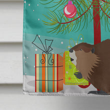 Load image into Gallery viewer, Eurasian Beaver Christmas Flag Canvas House Size BB9240CHF