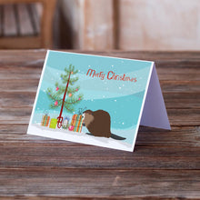 Load image into Gallery viewer, Eurasian Beaver Christmas Greeting Cards -  Blank Note Cards – 8-Pack of Artist-Designed Cards with Envelopes