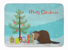 Load image into Gallery viewer, Eurasian Beaver Christmas Machine Washable Memory Foam Mat BB9240RUG