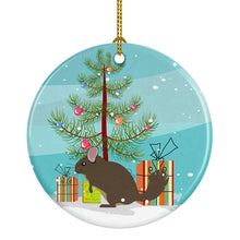 Load image into Gallery viewer, Chinchilla Christmas Ornament - Round Ceramic Ornament – Artist-Designed Keepsake Decoration BB9242CO1