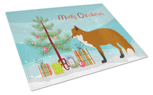 Load image into Gallery viewer, Red Fox Christmas Glass Cutting Boards – Durable, Decorative Kitchen Art Large BB9243LCB