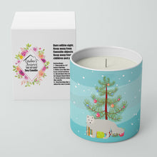 Load image into Gallery viewer, White Arctic Fox Christmas 10 oz Decorative Soy Candle