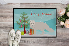 Load image into Gallery viewer, White Arctic Fox Christmas Doormat - 18x27 Decorative Floor Mat – Indoor/Outdoor Rug with Artistic Flair BB9244MAT