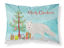 Load image into Gallery viewer, White Arctic Fox Christmas Fabric Standard Pillowcase – Artistic Decorative Front, White Back BB9244PILLOWCASE