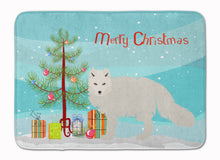 Load image into Gallery viewer, White Arctic Fox Christmas Machine Washable Memory Foam Mat BB9244RUG