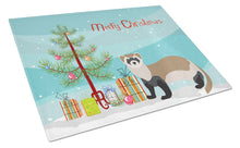 Load image into Gallery viewer, Ferret Christmas Glass Cutting Boards – Durable, Decorative Kitchen Art Large BB9245LCB