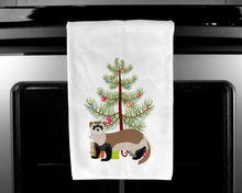 Load image into Gallery viewer, Ferret Christmas Kitchen Towels – Set of 2 - Decorative &amp; Absorbent Cotton | BB9245WTKT