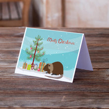 Load image into Gallery viewer, Coypu Nutria River Rat Christmas Greeting Cards -  Blank Note Cards – 8-Pack of Artist-Designed Cards with Envelopes