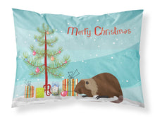 Load image into Gallery viewer, Coypu Nutria River Rat Christmas Fabric Standard Pillowcase – Artistic Decorative Front, White Back BB9246PILLOWCASE