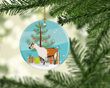 Load image into Gallery viewer, Alpine Goat Christmas Ornament - Round Ceramic Ornament – Artist-Designed Keepsake Decoration BB9247CO1