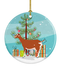 Load image into Gallery viewer, Toggenburger Goat Christmas Ornament - Round Ceramic Ornament – Artist-Designed Keepsake Decoration BB9248CO1