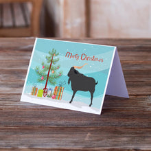 Load image into Gallery viewer, Verata Goat Christmas Greeting Cards -  Blank Note Cards – 8-Pack of Artist-Designed Cards with Envelopes