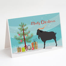 Load image into Gallery viewer, Verata Goat Christmas Greeting Cards -  Blank Note Cards – 8-Pack of Artist-Designed Cards with Envelopes
