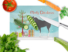 Load image into Gallery viewer, Black Bengal Goat Christmas Glass Cutting Boards – Durable, Decorative Kitchen Art Large BB9251LCB